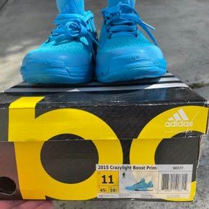adidas Crazylight BOOST primeknit 2015 size 11 BLU